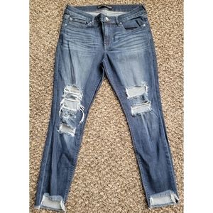 Distressed Express Jeans